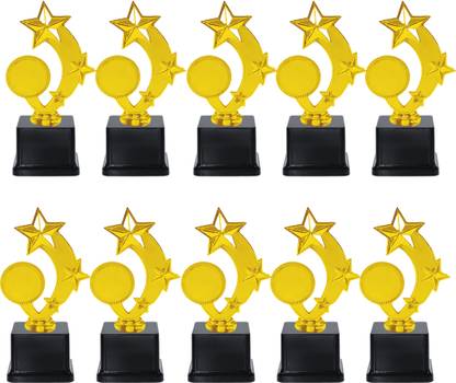 SPELLBALE 10 Pack of Trophy for School Events, Functions, Award (T-18) Trophy