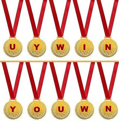 YOU WIN Gold medals for competition sports any events ready to use set of 10 (2 inch) Medal