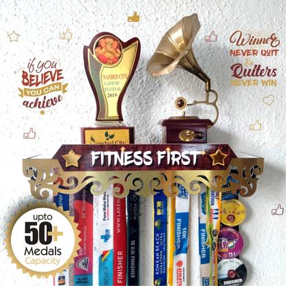 Medal Space DJ Fitness First Medal & Trophy Shelf Trophy