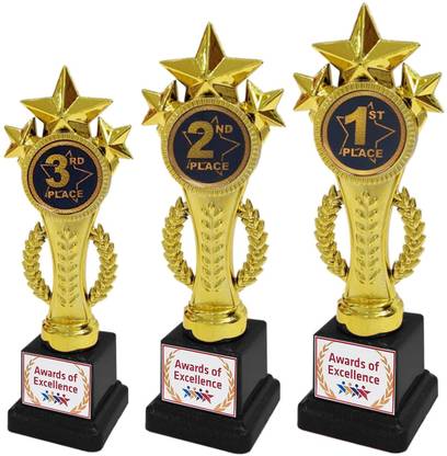 Jayshri handicrafts 1st,2nd,3rd rank Trophy Golden Award Trophies Cup student Winner Award Trophies Trophy