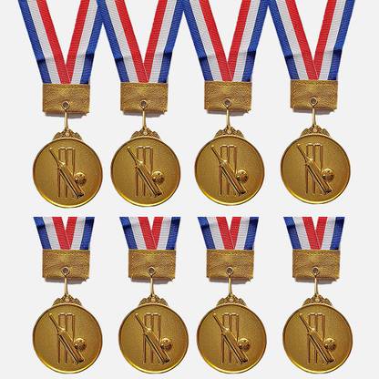 BAREEZÉ PURE Cricket Medal 8 pcs Award Medal For Cricket Award Medal