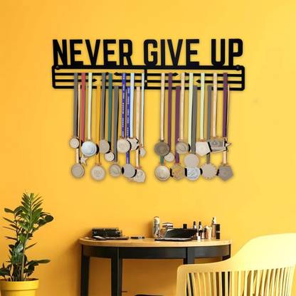 theMedalHanger Never Give Up Medal Hanger Medal