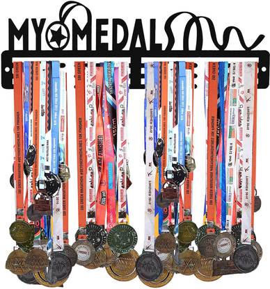 Mystica Metal Medal Hanger Wall Mounted Sports Medal Holder GoldenMoment Medal Holder Medal