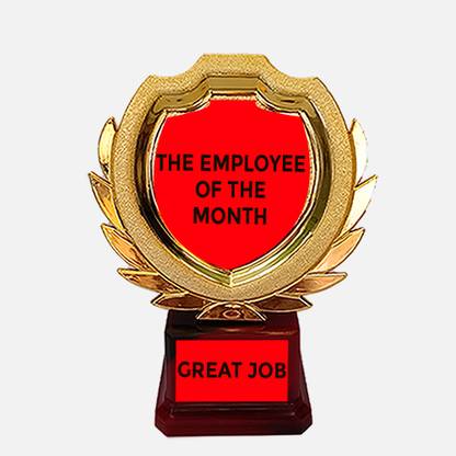 BAREEZÉ PURE Employee of the Month Award Trophy for Employee Hard Work Employee Trophy