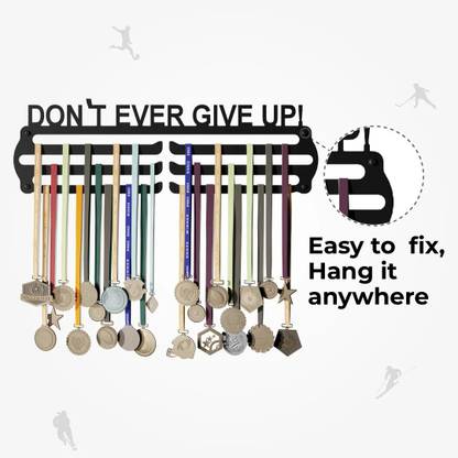 Glory Medal Hangers_Dont Ever Give UP_ Wall Mount Hanger Medal