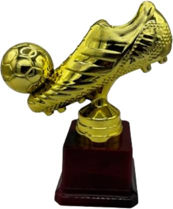 Alish Trophy for Best Golden Boot Football Award Metallic Fiber Trophy