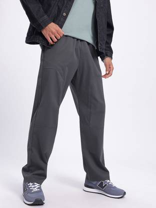 Glitchez Regular Fit Men Black Trousers