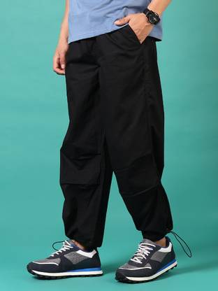 V-MART Regular Fit Men Black Trousers