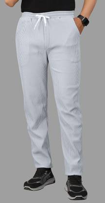 COMBRAIDED Loose Fit Men Grey Trousers