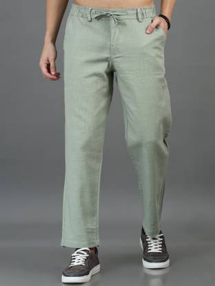 CAZZBA Relaxed Men Light Green Trousers