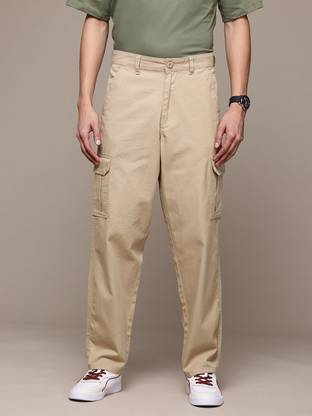 Roadster Relaxed Men Beige Trousers