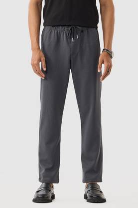 Snitch Regular Fit Men Grey Trousers