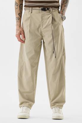 Snitch Relaxed Men Beige Trousers