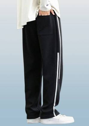 COMBRAIDED Regular Fit Men Black Trousers