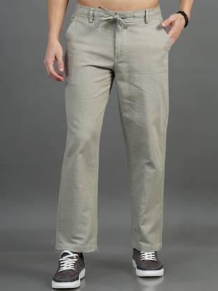 CAZZBA Relaxed Men Gold Trousers
