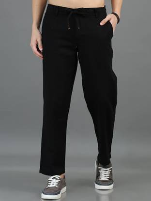 CAZZBA Relaxed Men Black Trousers