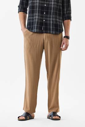 Snitch Regular Fit Men Brown Trousers