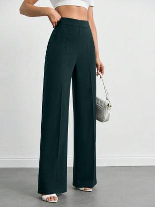 NUCOUTHS Regular Fit Women Green Trousers