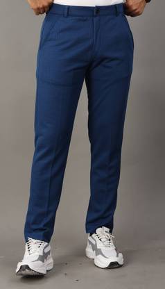 COMBRAIDED Regular Fit Men Blue Trousers