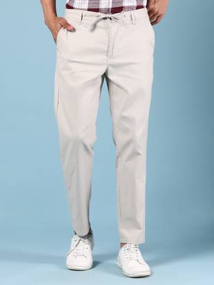 V-MART Relaxed Men Grey Trousers