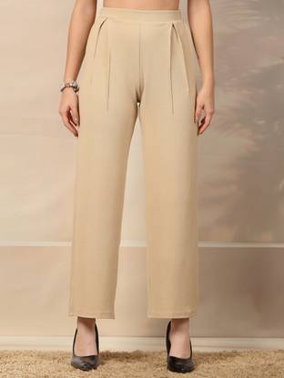 AAYU Flared Women Multicolor Trousers