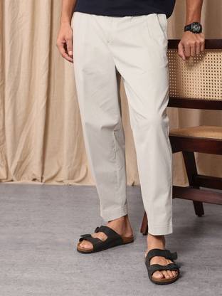 Mr Bowerbird Loose Fit Men Grey Trousers