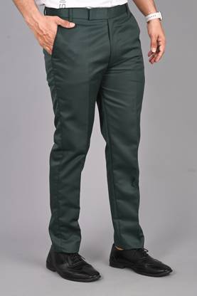 FUBAR Regular Fit Men Green Trousers