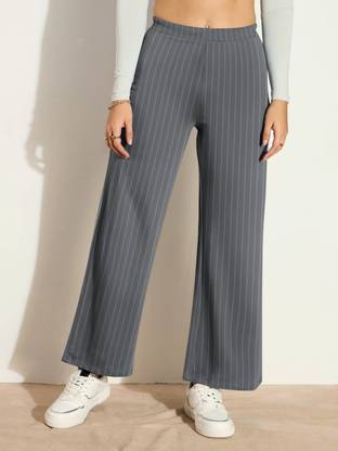 Hellcat Relaxed Women Grey Trousers