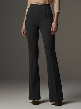 ADDYVERO Regular Fit Women Black Trousers