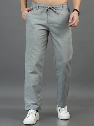 CAZZBA Relaxed Men Grey Trousers