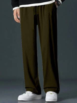 Rajovati Relaxed Men Dark Green Trousers