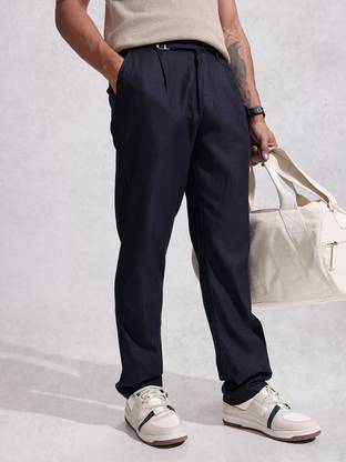 WROGN Regular Fit Men Blue Trousers