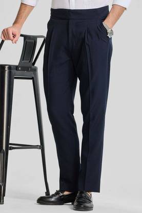 Snitch Slim Fit Men Blue Trousers