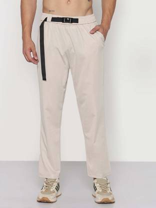 SHOWOFFFF Straight Fit Men Beige Trousers