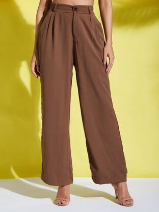 Aahwan Relaxed Women Brown Trousers