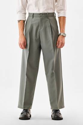 Snitch Relaxed Men Grey Trousers