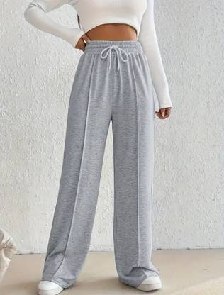 deslizar Loose Fit Women Grey Trousers