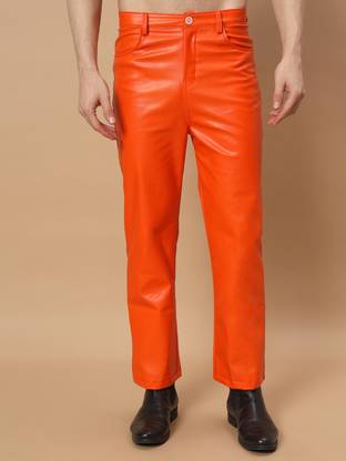 TANDUL Regular Fit Men Orange Trousers