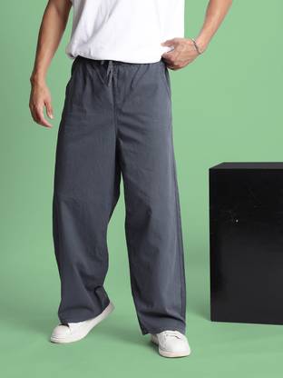 Bene Kleed Loose Fit Men Grey Trousers