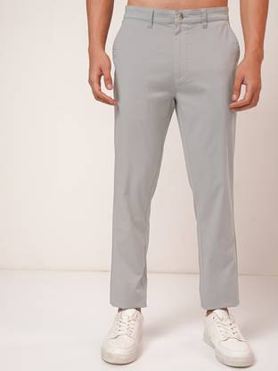 HIGHLANDER Men Grey Trousers