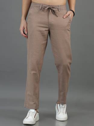 CAZZBA Relaxed Men Brown Trousers