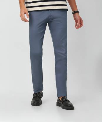 Urbano Fashion Slim Fit Men Grey Trousers