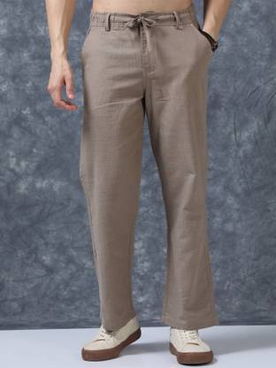 Roadster Relaxed Men Brown Trousers