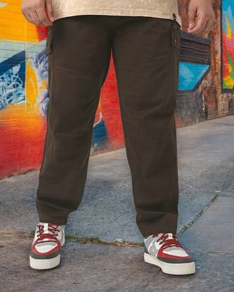 BEWAKOOF Relaxed Men Brown Trousers