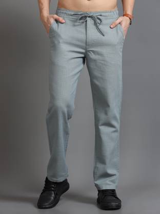 CAZZBA Relaxed Men Grey Trousers