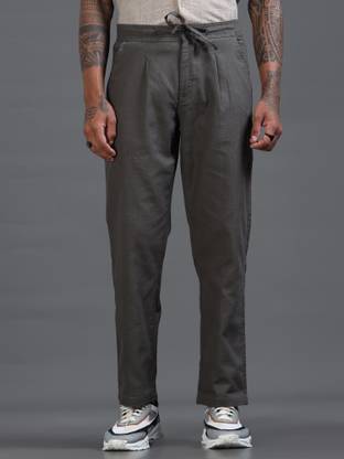 Roadster Relaxed Men Dark Green Trousers