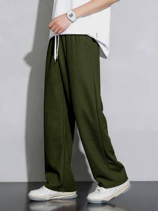 Rajoavati Relaxed Men Dark Green Trousers