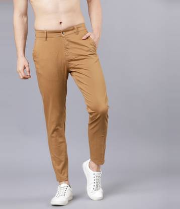 HIGHLANDER Slim Fit Men Beige Trousers
