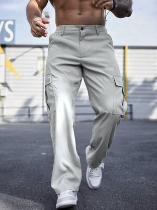 Rajovati Regular Fit Men Silver Trousers