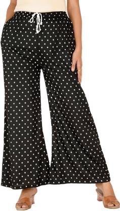 Regular Fit Women Black Trousers